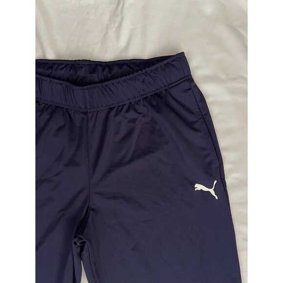 Puma Men's Pants Athletic Gym Jogging Navy Blue Elastic Waist Size XL - Picture 3 of 9